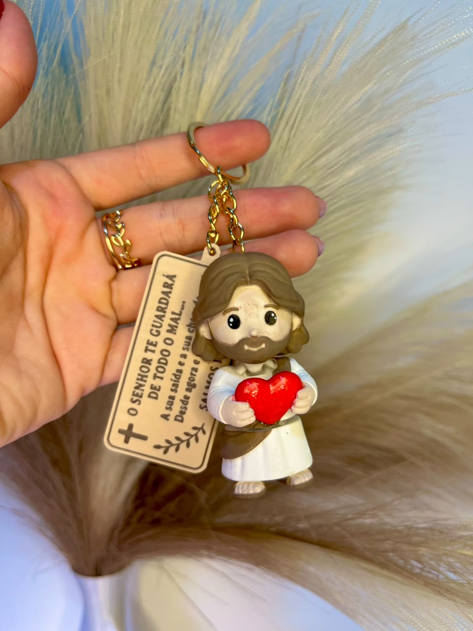 Detalhe do chaveiro Jesus