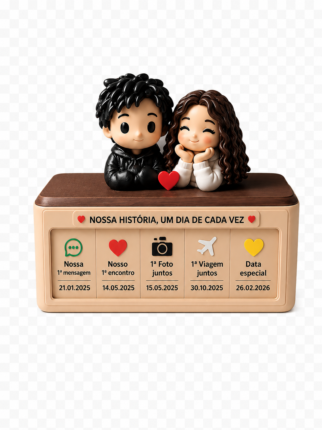 Boneca com cabelo cacheado