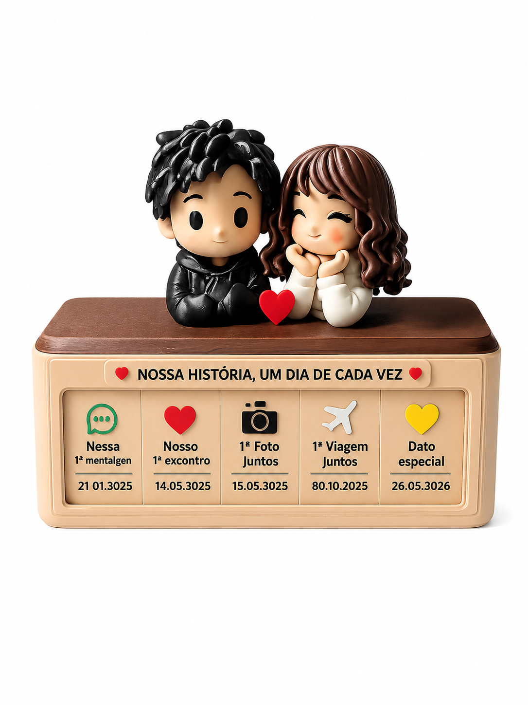 Caixa Nossa Historia personalizada